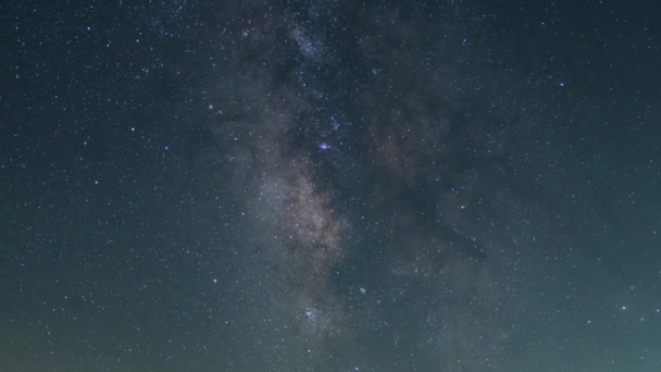 Astrofotografie Milchstraße Südlicher Himmel Über Sierra Nevada Mts Kalifornien Usa Stock-Filmmaterial