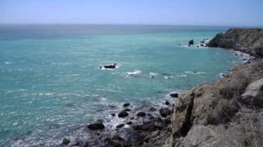 Büyük Sur Kaliforniya Sahil Dalgaları