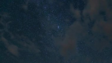 Astrofotografi: Samanyolu Galaksisi Bulutları 35 mm Kuzey Gökyüzü Sierra Nevada ABD Zaman Sürati 02