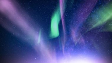 Aurora Mor Yeşil Samanyolu Galaksi Döngüsü SSW