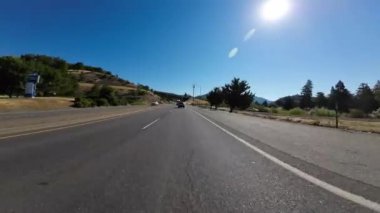 Oregon Otoyolu 199 Kuzey yönünde 03 Ön Manzara Eyaletler Arası 5 Grant Geçiş Plaka Kuzeybatı