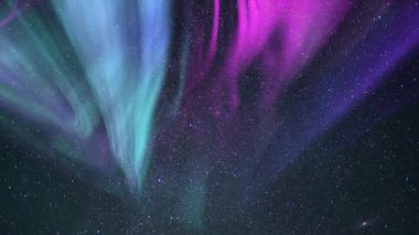 Kuzey Gökyüzü Samanyolu Galaksisi 'ndeki Polaris Zaman Hızı Aurora Büyüsü