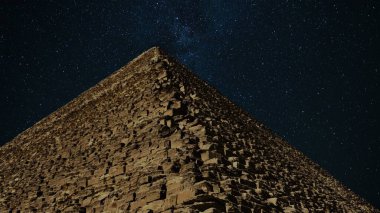 Mısır Büyük Giza Piramidi Khufu Yıldızlı Gökyüzü Piramidi