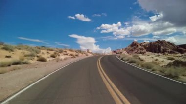 Plakalı Ateş Vadisi 7. Arka Görüş Nevada Çölü ABD