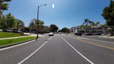 Los Angeles Olimpiyat Bulvarı Beverly Hills Arka Manzarası 02, Beverly Dr sürücü plakası Kaliforniya ABD