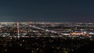 Los Angeles Panorama Gecesi Skyline Pan L California ABD