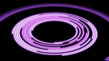 3D Arc Offset D Ses Reaktif Dengeleyici Mor X60 Derece Büyük VJ Döngü Animasyonu 02
