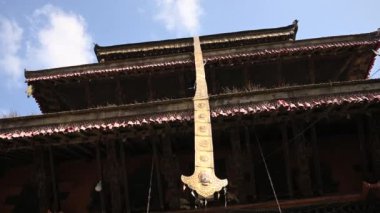 Nepal Bhaktapur Taumadhi Meydanı Yavaş Hareket Dengeleyicisi Dünya Mirası Alanı Katmandu Vadisi