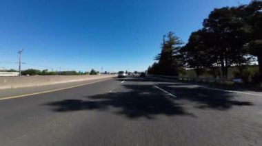 Sonoma İlçesi Otoyolu 101 Kuzey 04 Ön Manzara Santa Rosa California Sürücü Plakaları