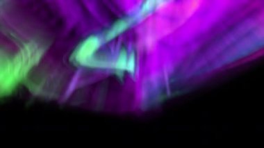 Aurora Bliss Canlandırılmış Kuzey Işıkları Yeşil ve Pembe