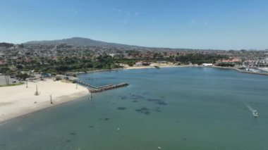 California Cabrillo Plajı Hava Atışı Yörüngesi L San Pedro ABD