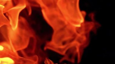Süper Yavaş Harekette Yoğun Yangın 1000fps