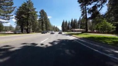 Güney Gölü Tahoe Şehri 50 Batı 01 Ön Manzara Sürücü Plakası Kaliforniya ABD Ultra Geniş Geniş