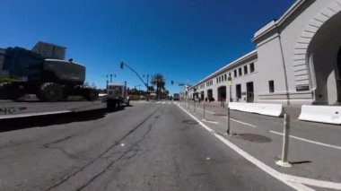 San Francisco Embarcadero Kuzey 06 Ön Manzara Pier 1 Sürücü Plakası Kaliforniya ABD Ultra Geniş