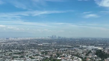 Baldwin Hills 'ten Los Angeles Şehir Merkezi Hava Çekimi Los Angeles, Kaliforniya ABD