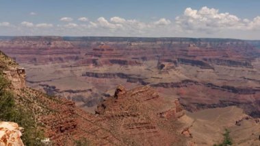 Büyük Kanyon Güney Rim Panorama Gündüz Vakti Pan R Arizona ABD