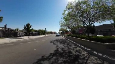 Stockton Şehir Merkezi Şehir Merkezi 05 Arka Görüş Sürücü Plakası Kaliforniya ABD Ultra Geniş Geniş