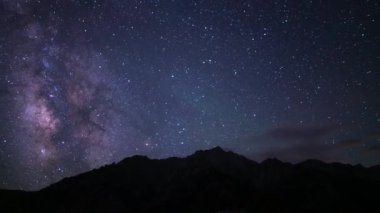 Delta Aquarids Meteor Duşu ve Samanyolu Galaksisi 24 mm Güney Gökyüzü Whitney Mor Sierra Nevada ABD Zaman Dönemi