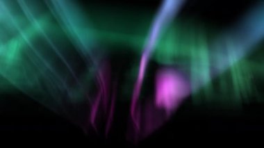 Aurora Rüya Animasyonu Yeşil ve Pembe