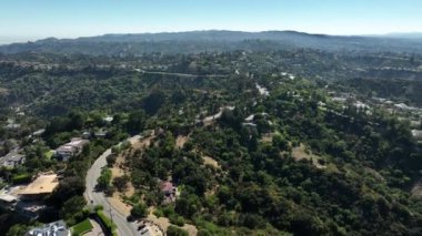 Beverly Hills Hava Çekimi Mulholland Dr ve Beverly Crest