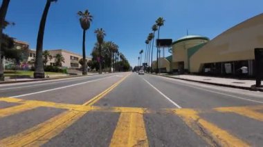 Hollywood Sunset Bulvarı Doğuya doğru 07. Önden Orange Dr. Sürücü Plakası Kaliforniya