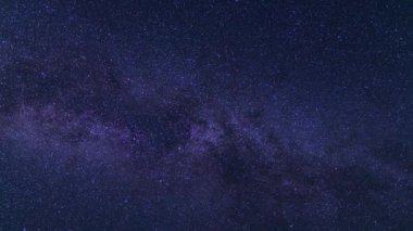 Astrofotoğrafçı Perseid Meteor Duş ve Samanyolu Galaksisi 35mm Üst Görünüm Gökyüzü 02 Mor Zaman Hızı