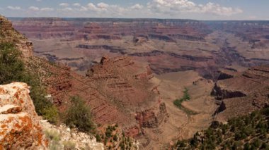 Büyük Kanyon Güney Rim Panorama Gündüz Vaktinde Arizona ABD