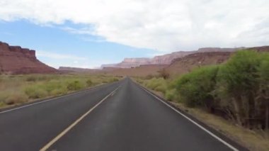 Grand Canyon Mermer Kanyonu 'ndan Hiperlapse Sürüşü Güney 01 Front View Colorado Nehri Arizona ABD