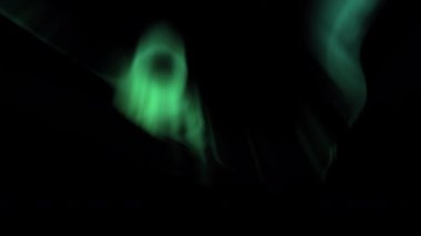 Aurora Borealis Yeşil Arkaplan Döngü 1 Kuzey Işıkları