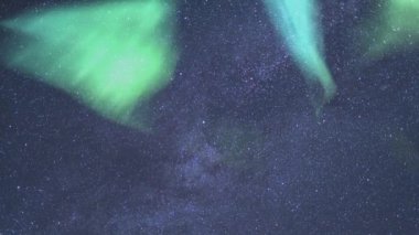 Aurora Samanyolu Galaksisi Zaman aşımı Kuzey Gökyüzü 50mm Gündoğumu