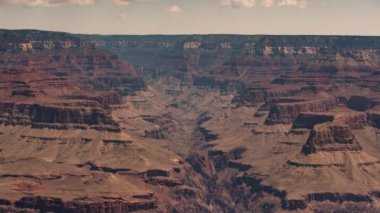 Güney Rim Telephoto 'dan Büyük Kanyon Parlak Melek Kanyonu Arizona' dan Geldi.