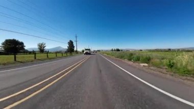 Oregon Klamath Şelalesi 39. Otoyol Güney 03 Ön Görünüm Sürücü Plakası ABD Ultra Geniş Geniş