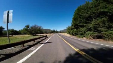 American Northwest Kırsal Yolu 01 Arka Manzara Oregon Jackson County Sürücü Plakası Oregon ABD Ultra Geniş Geniş