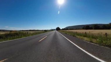 American Northwest Kırsal Yolu 02 Front View Oregon Jackson County Sürücü plakası Oregon ABD Ultra Geniş Geniş