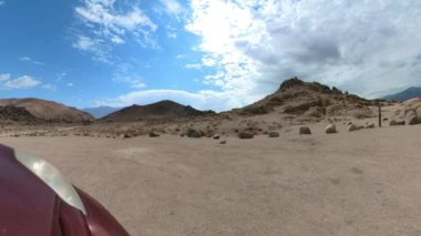 Kaliforniya Çölü Off Road Driving Quarter L 19 Alabama Hills E Sierra California ABD