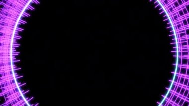 Çember Radikal Desenler Mor Titrek XL Canlandırma Döngüsü