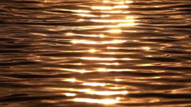 Günbatımı Su Yüzeyi Yansımaları Süper Yavaş Hareket Döngüsü