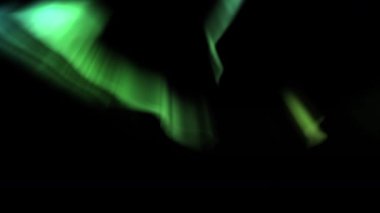 Aurora Borealis Parlayan Yeşil Döngü Arkaplanı