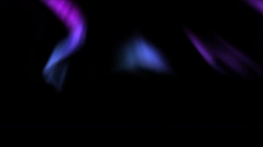 Aurora Borealis Mor ve Mavi Döngü