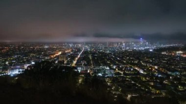 San Francisco Sis Şehir Işıklarıyla Buluştuğunda Gece Süreleri Kalktı Kaliforniya ABD