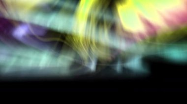 Büyüleyici Aurora Işıkları Yeşil ve Pembe Animasyon