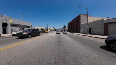 Los Angeles La Brea Bulvarı Kuzeyde Oakwood Bulvarı 'nda 12 Ön Manzara Kaliforniya Ultra Geniş Plaka