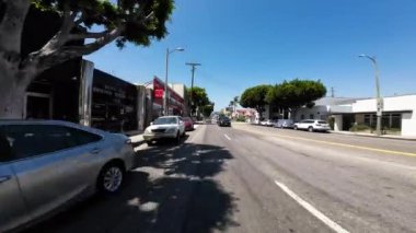 Los Angeles Robertson Bulvarı Southbound Arka Görünüm 02 Whitworth Dr. Sürücü Plakası Kaliforniya Ultra Geniş ABD