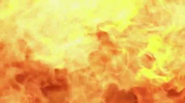 Parlak Ateş Patlaması Yavaş Hareket 240 fps