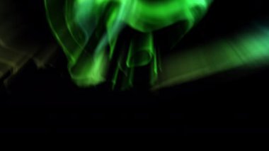 Gizemli Aydınlanma Aurora Yeşil Animasyon