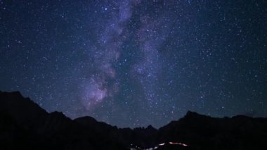 Delta Aquarids Meteor Duşu ve Samanyolu Galaksisi 24 mm Güneybatı Sky Zoom Whitney Tepeleri Mor Sierra Nevada ABD