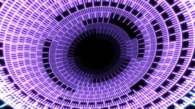 Çember Radikal Geometrik Desenler Sallanan L Mor Canlandırma Döngüsü