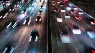 Gece Otobanı 'na Bakış Trafiği Kesişme Zamanı