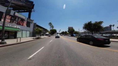 Hollywood Bulvarı 05. Arka Görünüm Gower St Driving Plate Kaliforniya ABD Ultra Geniş