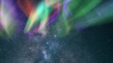 Aurora ve Samanyolu Zaman Hızı Gecesi Mutluluğu